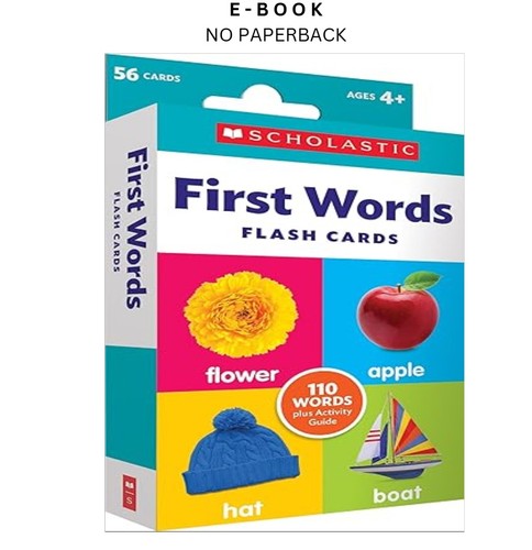 First words flash cards - words,