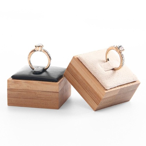 Wooden ring display stand - display,