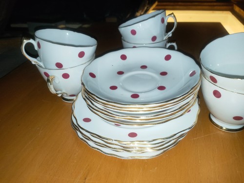 Royal vale red polka - red, dots