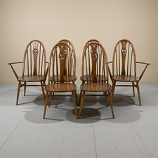 6 Ercol Windsor Swan Bow Back