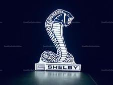 Ford Shelby Cobra Light Up Sign | Garage Dealer Wall Sign Muscle Car Mopar