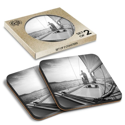Boxed square coasters bw - 2,