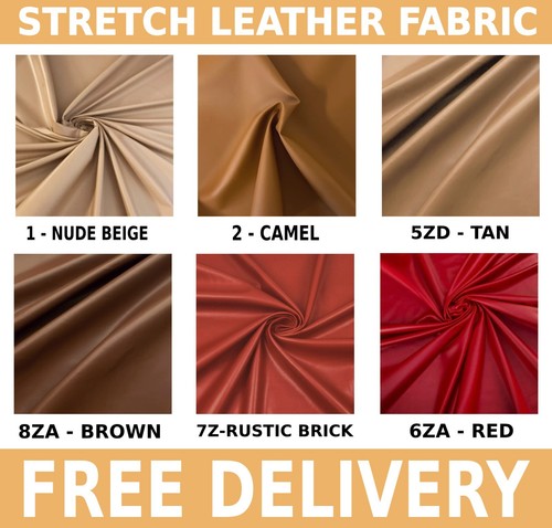 Light faux leather fabric - light,