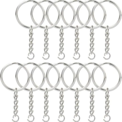 100pcs silver keyring blanks - 100pcs,