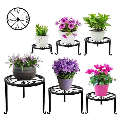 Pack metal plant stand - 6-pack,
