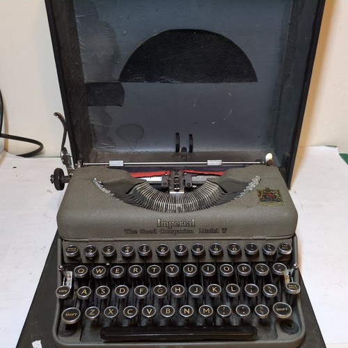 Vintage imperial typewriter - vintage,