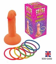 Hoopla Willy Ring Toss Game for Hen Party - Fun Indoor Activity with 6 Rings