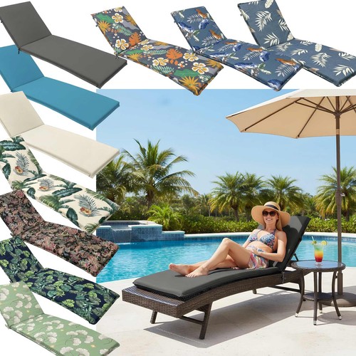 Outdoor chaise lounge cushion - outdoor,