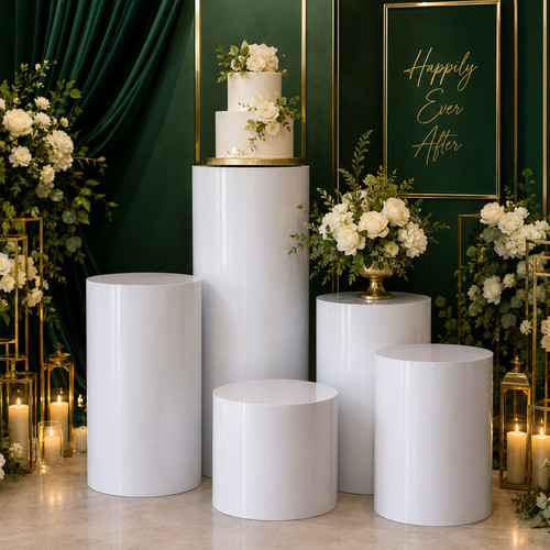 5pcs metal plinth cylinder - 5pcs,