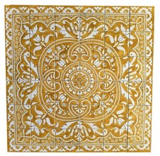 Large Tile Picture Cream/Brown