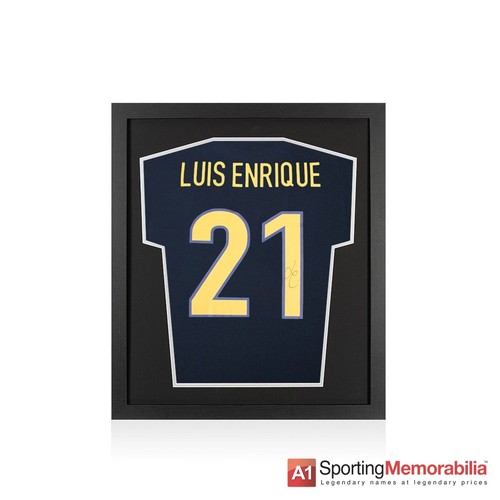 Framed luis enrique signed - framed,