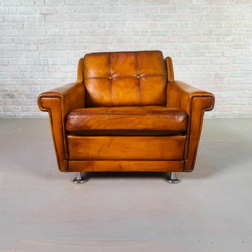 Vintage danish tan leather - vintage,