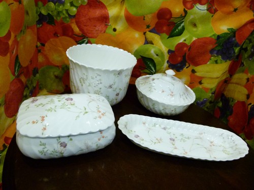 Wedgwood campion pattern - pattern, bone