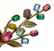 Vintage Rhinestone Floral