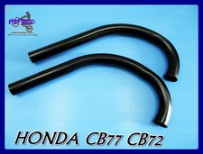 Fit Honda CB72 CB77 SuperHawk Black Exhaust Pipe  L/R  High Quality  (ma6254)