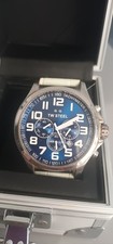 TW Steel Men's Watch Model 30402. Blue Face With White Hands And Numbers.