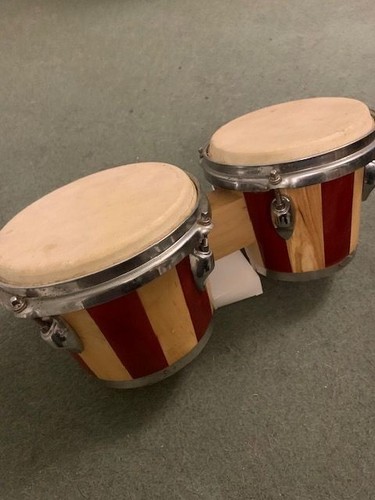 Bongo drums red and cream - cream, with