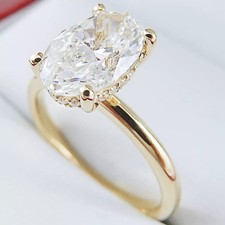 3TCW Oval Cut White Moissanite