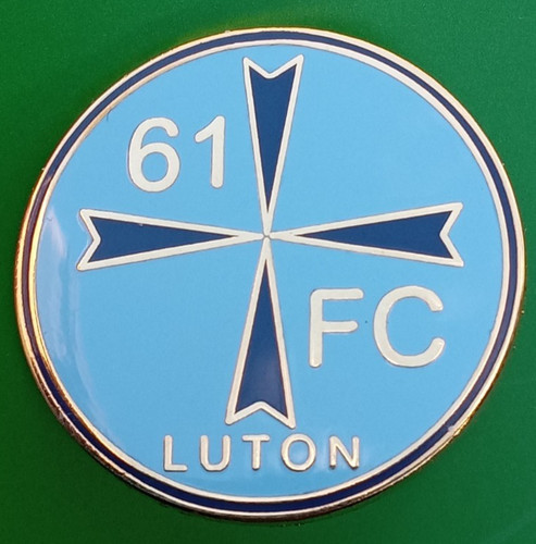 Luton enamel football - fc,
