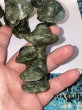 Xiuyan Jade(nephrite) Mushroom Carving Ornament Natural Stone