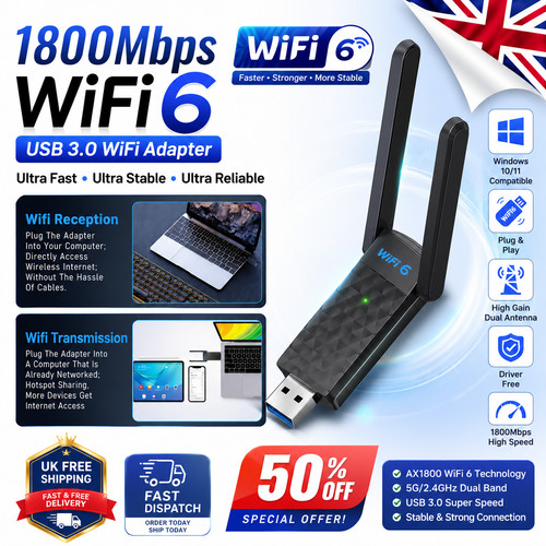 1800mbps usb wifi adapter - wifi,