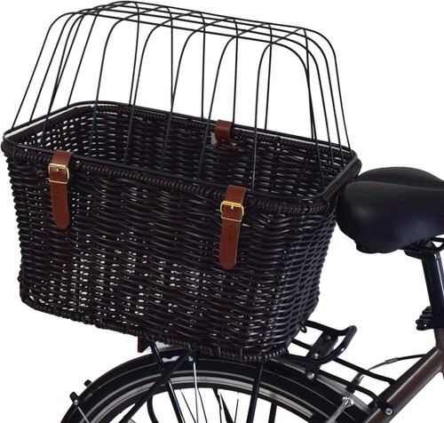 Rear bike basket - basket, dog