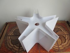 LARGE VINTAGE RETRO WHITE HARD