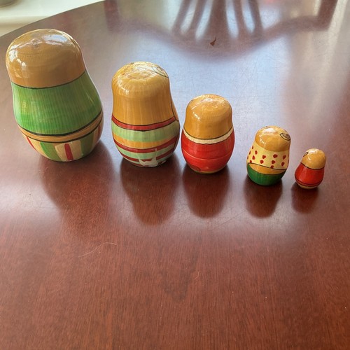 Vintage russian stacking dolls - vintage,