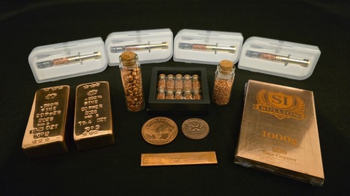 Copper bullion bars - copper,
