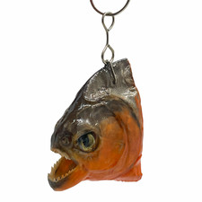 Predator Piranha Head Keyring