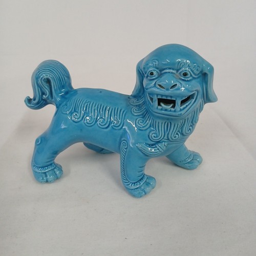 Chinese turquoise blue foo dog - chinese,