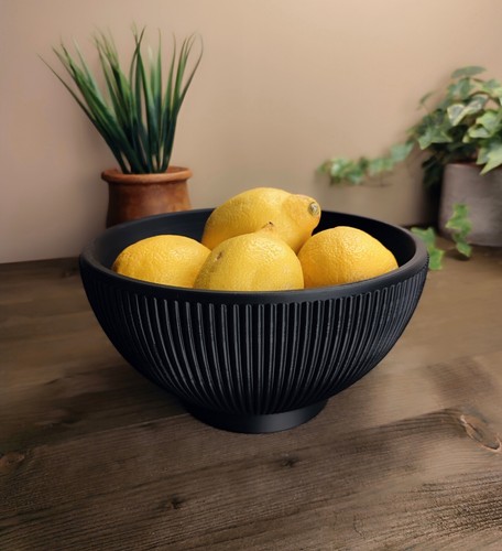 Fruit bowl with ribbed - bowl,