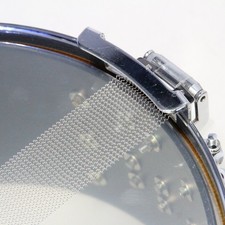 Yamaha YD-9000RD 14in 7in Deep Case Snare Drum Birch Wood Used Black