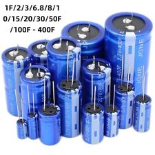 Super Capacitor 1F/2/3/6.8/8/10/15/20/30/50F/100F - 400F Farad Capacitors 2.7V