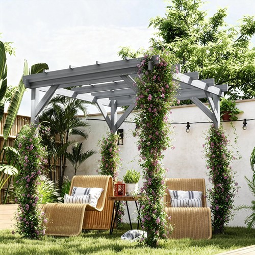 Wooden pergola kit - 2m,