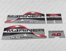 Mariner 4 hp SailMate Two Stroke 1996-1998 outboard engine decals sticker set