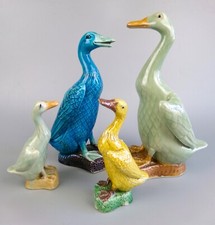 Four Chinese Duck Figures