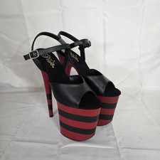 8" Flamingo Black & Red