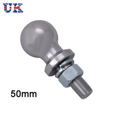 50MM Tow Ball with 19MM Threaded Hitch Pin - 2" 3/4" Short Trailer Coupling ATV