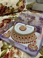 Indian Jewellery Set Necklace, Tikka, Earrings