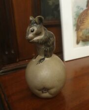 Poole Pottery Mouse Apple ceramic figurine 11cm lifesize fruit England VTG