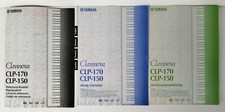 YAMAHA CLAVINOVA CLP-150 / 170 - 3 MANUALI ORIGINALI - VARIE LINGUE