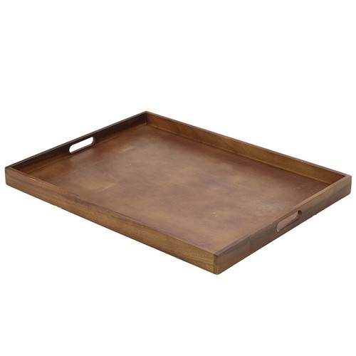 Tray acacia wood butlers - butlers, bar