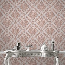 Super Fresco Rose Gold Damask