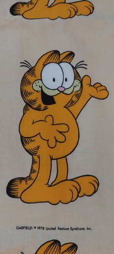 Vintage garfield curtains - garfield,