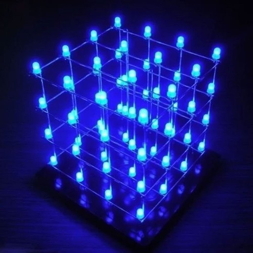 4x4x4 led light cube kit - 4x4x4, 3d