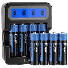 Hixon 1.5V AA Rechargeable Lithium Batteries 3500mWh High Capacity Blink Battery