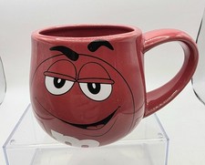M&M World Large red Barrel Mug - M and M M&M's Official Merchandise