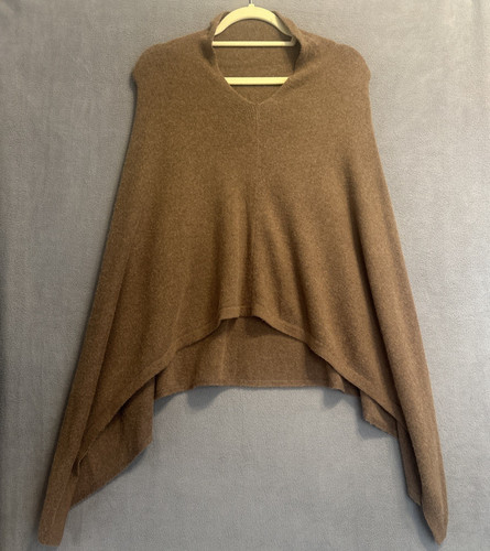 100 cashmere cape poncho wrap - cashmere,