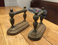 Pair of Antique Brass Fireside